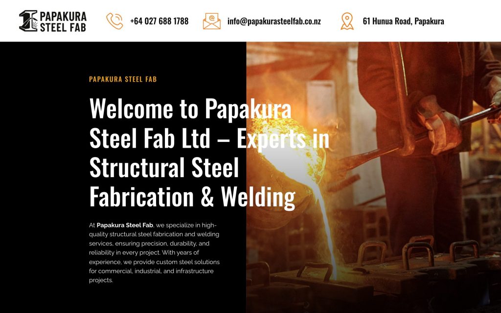 Papakura Steel Fab 网站